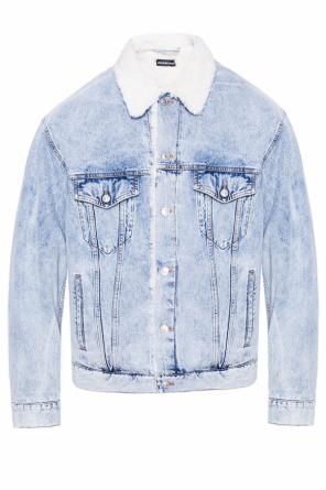 Denim jacket finished with sheepskin, zdjęcie 1 Denim jacket finished with sheepskin od Balenciaga